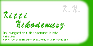 kitti nikodemusz business card